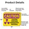 Signmission Radiation & Laser Sign, 10 in H x 14 in W, Aluminum, Rectangle OS-2PACK-CR-A-1014-L-10163 - alternate 2